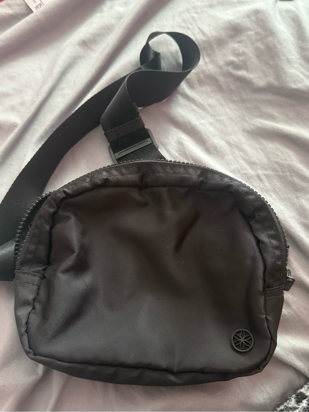 GAIAM Black Women's Belt Bag - Compact Nylon Sling